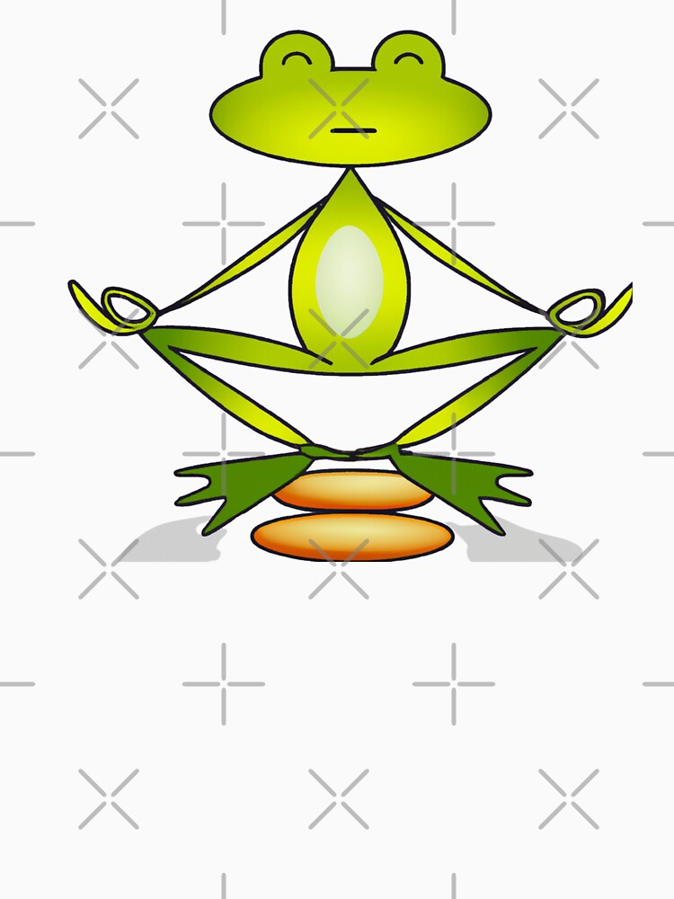 Zen Frog Meditating by RedBerryBliss