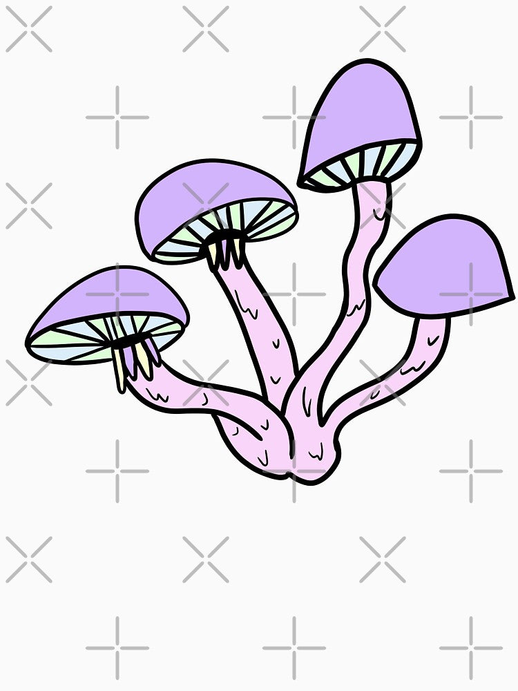 Pastel Goth Mushrooms by AlkalineKittyxx