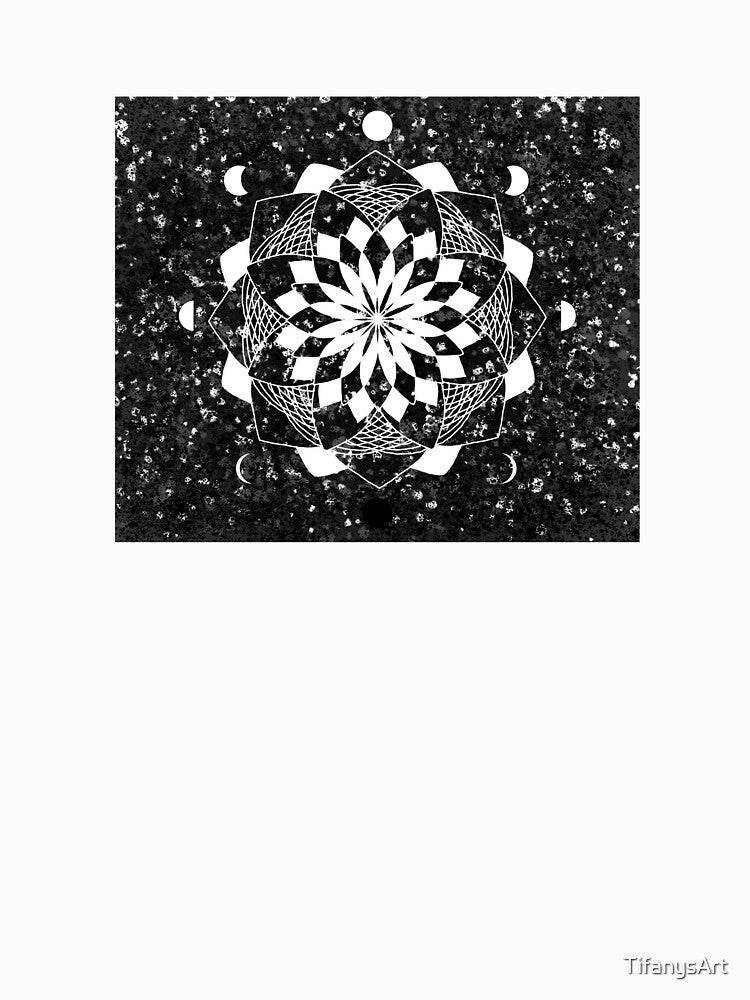 this design combines the serenity of the mandala and the beauty of the moon. by TifanysArt