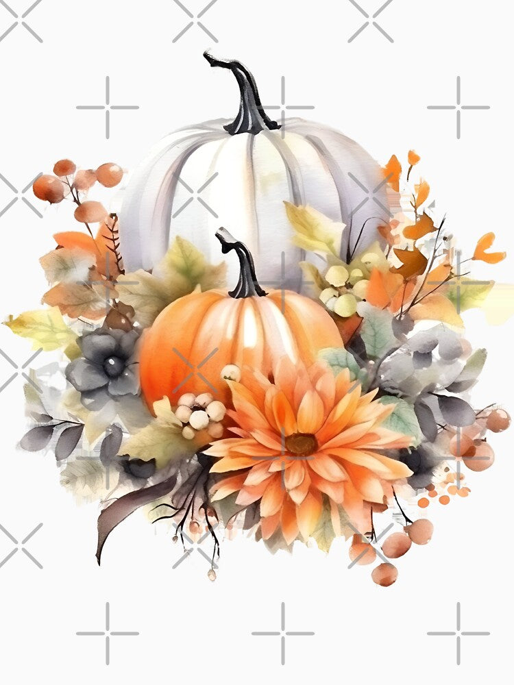 pumpkins floral by EveStore1