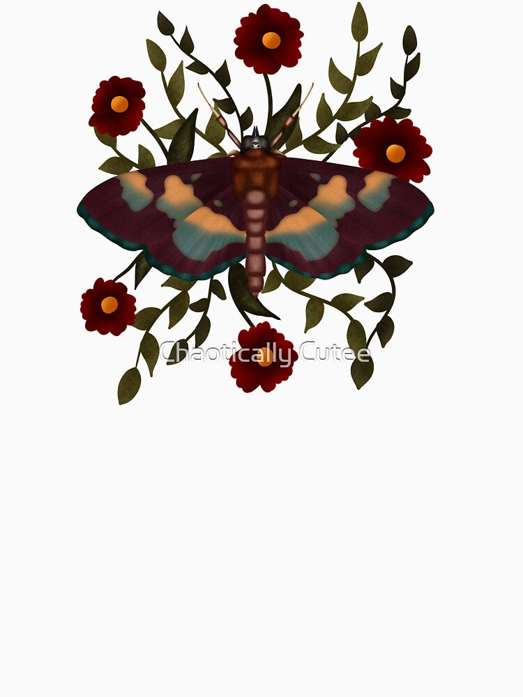 Autumn Fall Cottage Moth by Chaotically Cutee