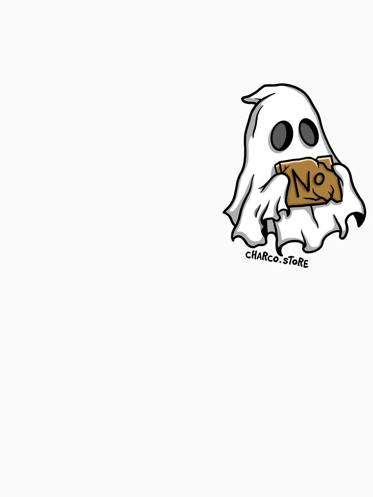 Halloween Protest Ghost | Funny Spooky Art by Charco.Store – Bold Expressive Graphics & Alt Streetwear Art