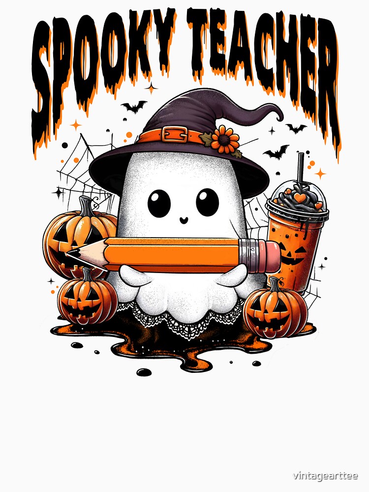 Spooky Teacher Halloween by vintagearttee