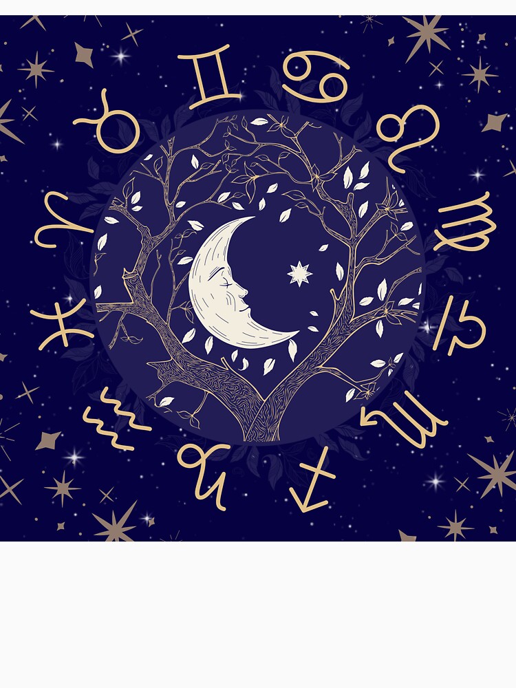 Celestial Moon Zodiac Wheel by icarusoak