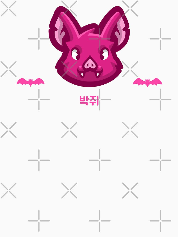 Cartoon Dark Pink Bat Korean by DJCartoonDesigns