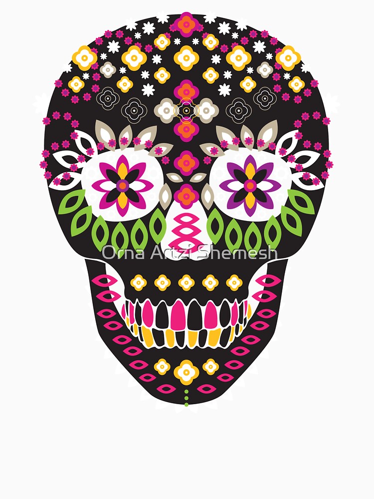 Sweet Sugar Skull - Pink by Orna Artzi Shemesh