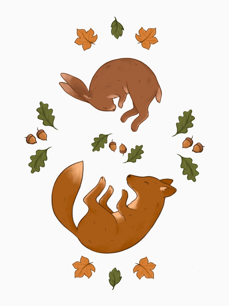 Sleeping Autumn Animals by Ebby Desenha