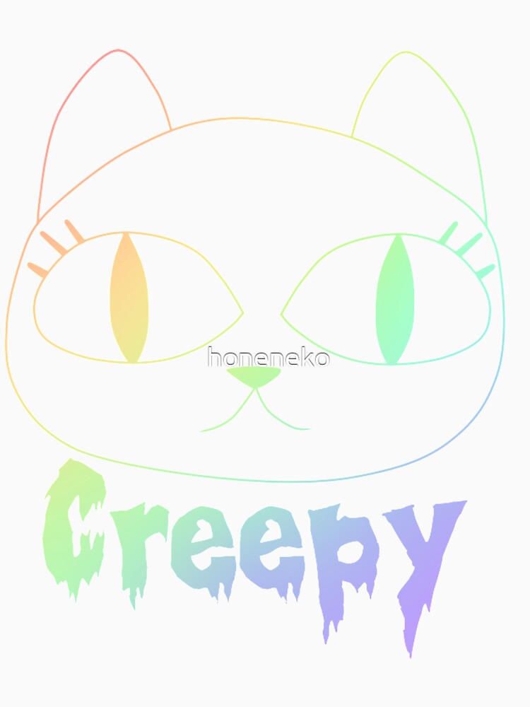 Creepy Cat (White Vers.) by honeneko