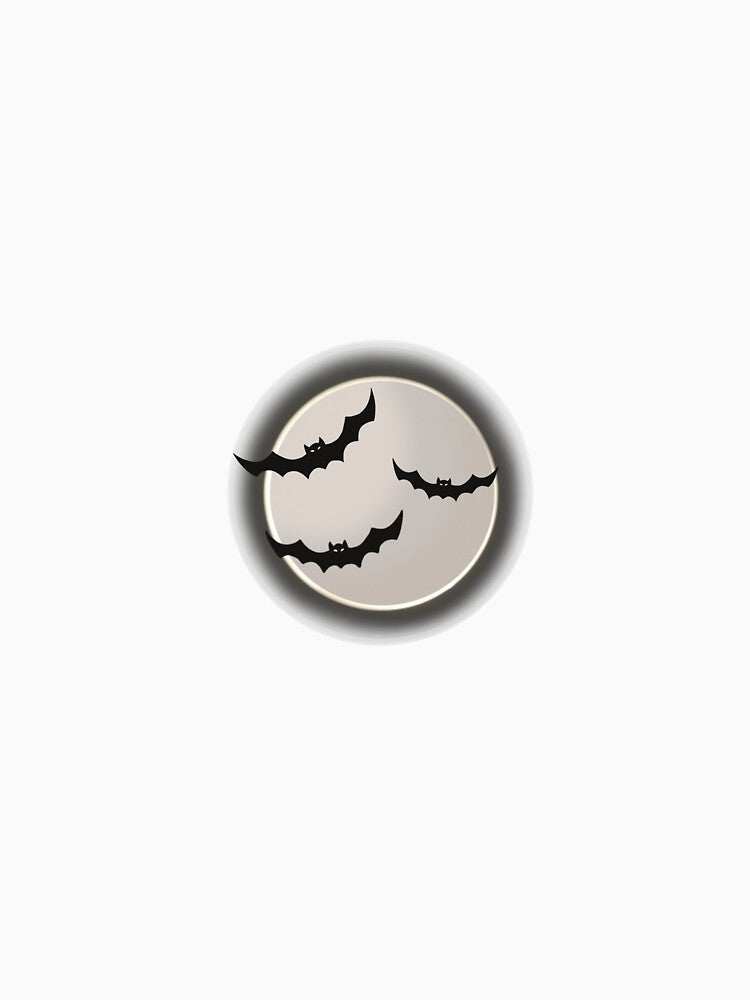Halloween bats and moon by itz-heidi