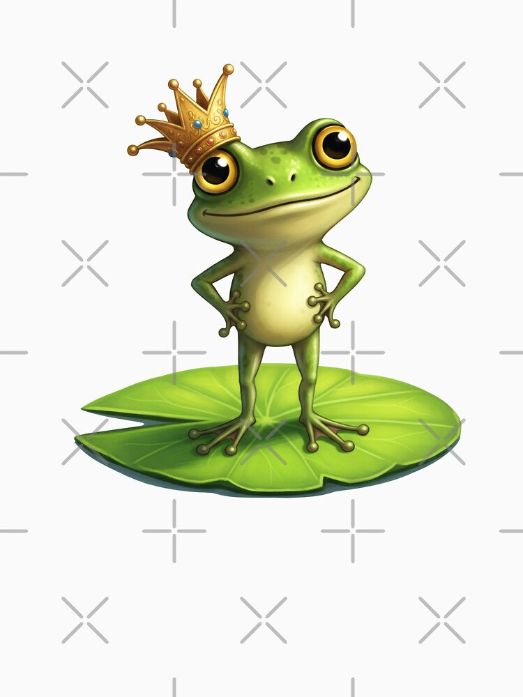 Proud Little Frog with Crown Sticker by DiNata