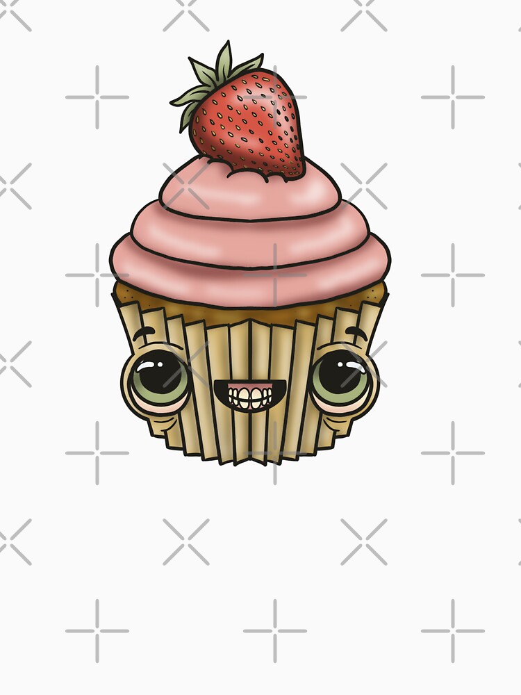 Strawberry cupcake by Wakeandmake1