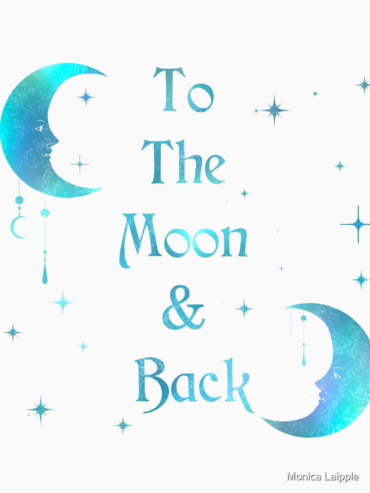 Boho Nursery Moon Wall Art| Celestial Wall Art| To The Moon And Back Galaxy Gradient| Boho Dorm Wall Decoration by Monica Laipple