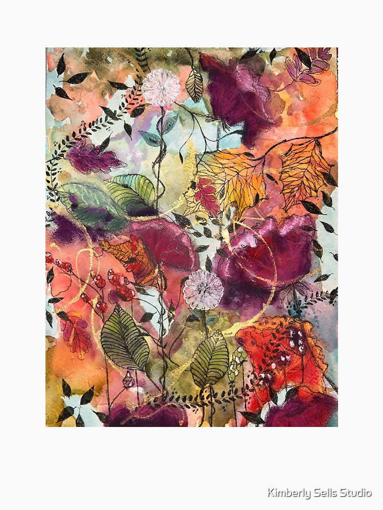 “Flourishing In The Sun” In Mixed Media by Kimberly Sells Studio