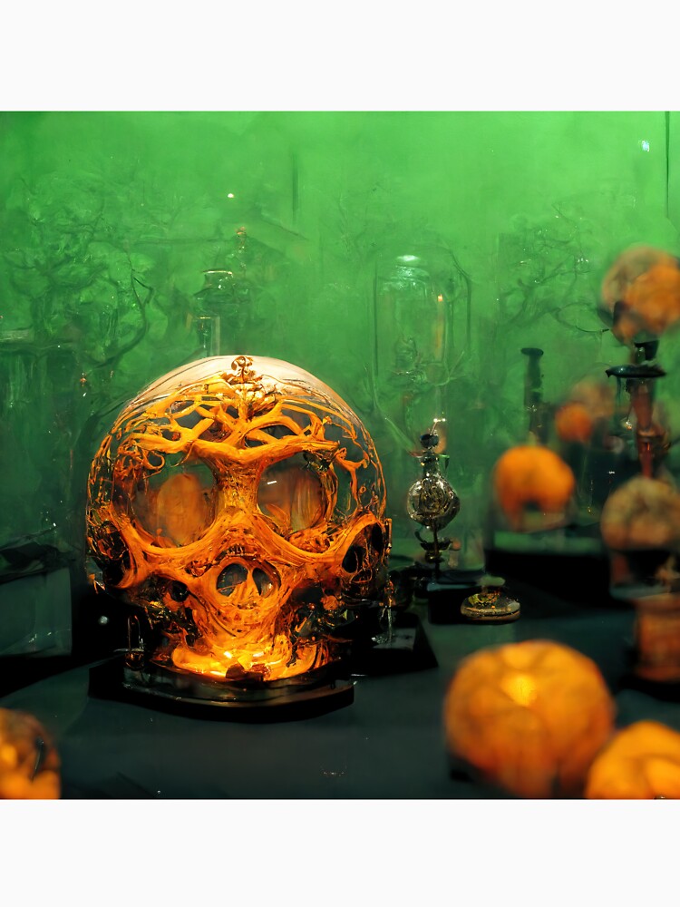 Orange Crystal Skull by WillSci-Mons