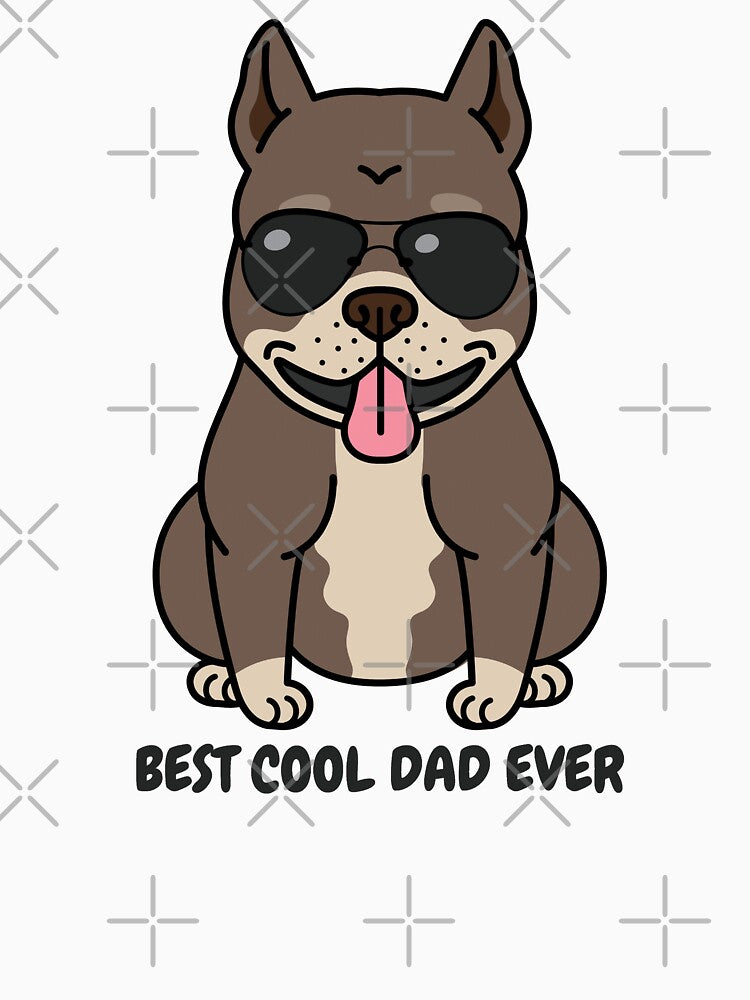 Best Cool Dog Dad Ever by OwlCanvas