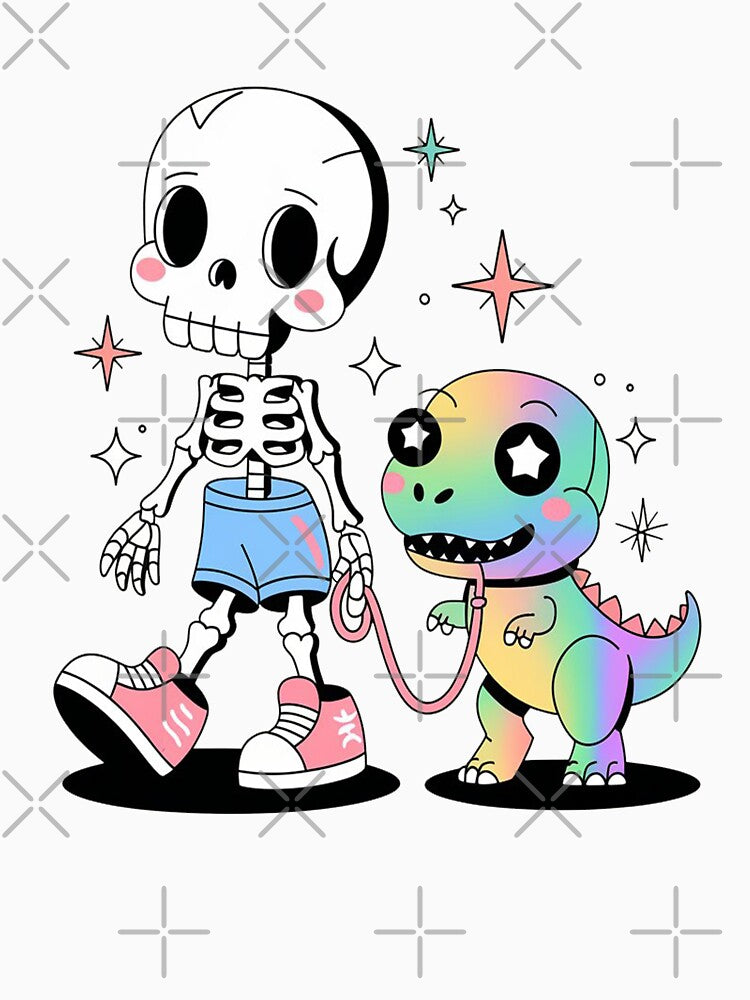 Skeleton and  Dino by Fashion For You