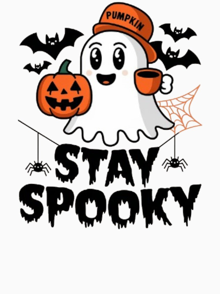 Sweet ghost with pumpkin and coffee. by ARTReMi
