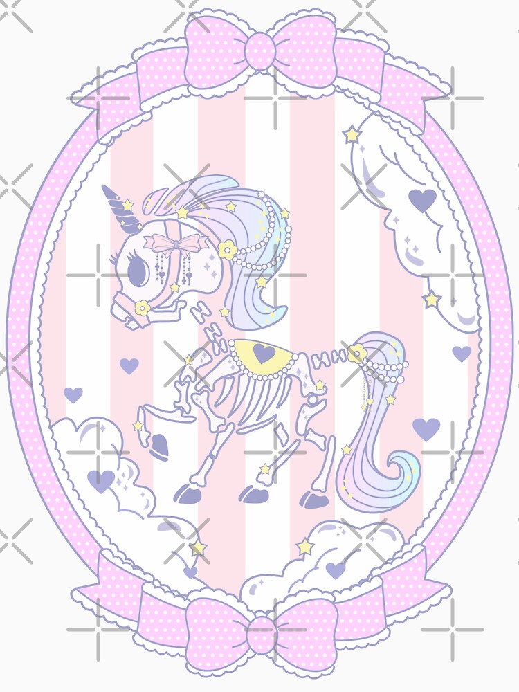 Pastel goth cute pink unicorn yami kawaii goth by Kink Collective