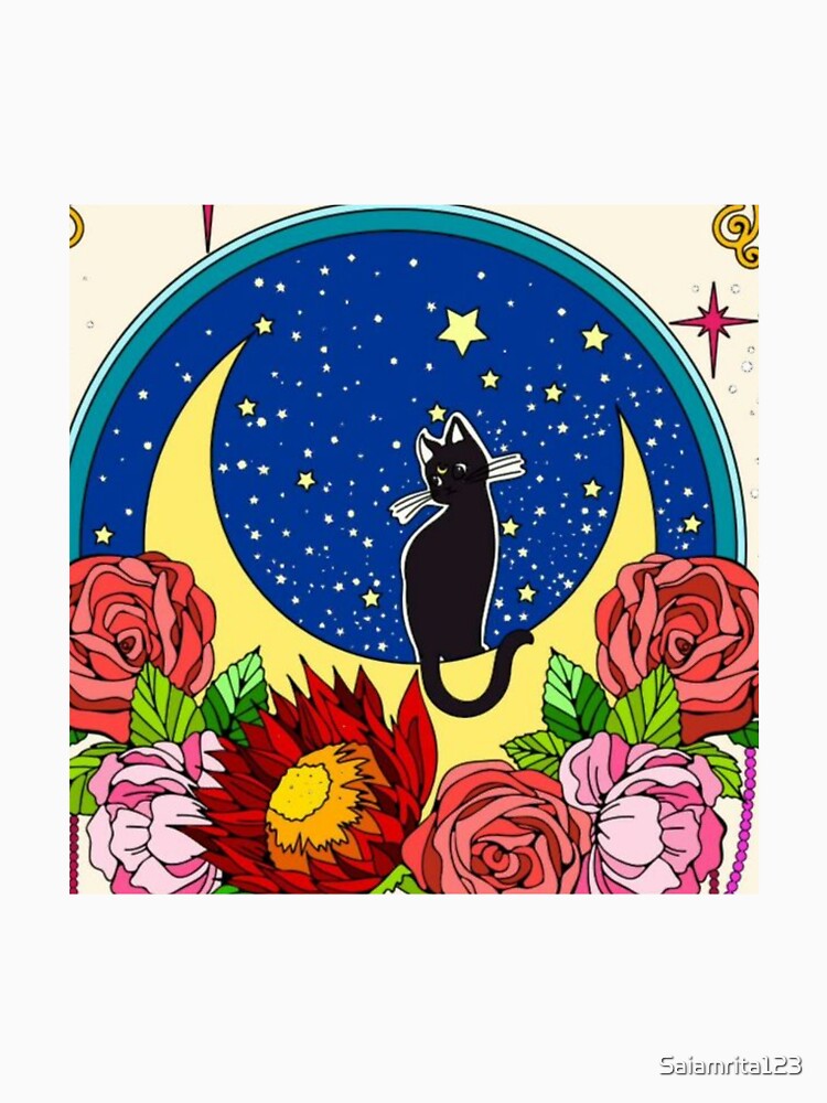 Black cat moon by Saiamrita123
