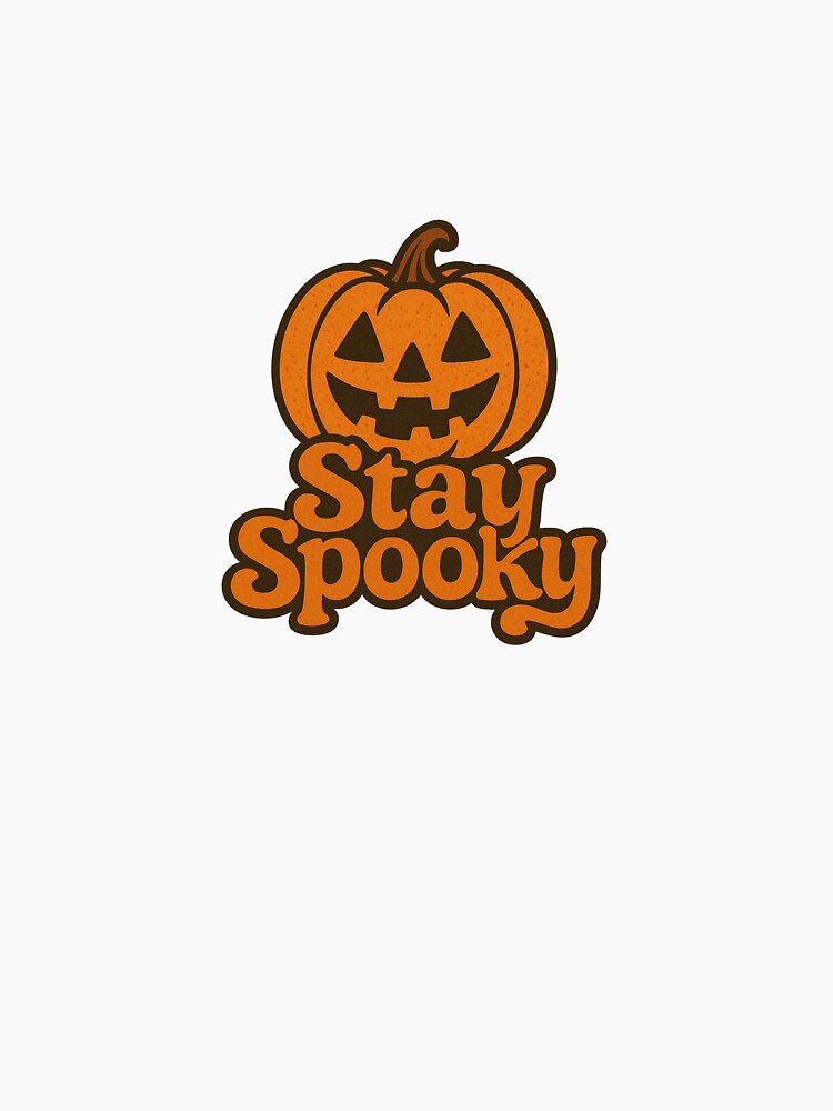 Stay Spooky – Retro 70s Pumpkin Halloween Design by ORNIXA