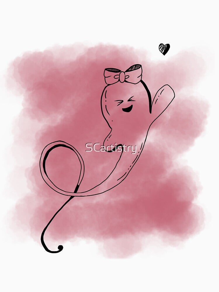 Copy of Copy of Cutie Ghost — Watercolor/Clear Background by SCartistry