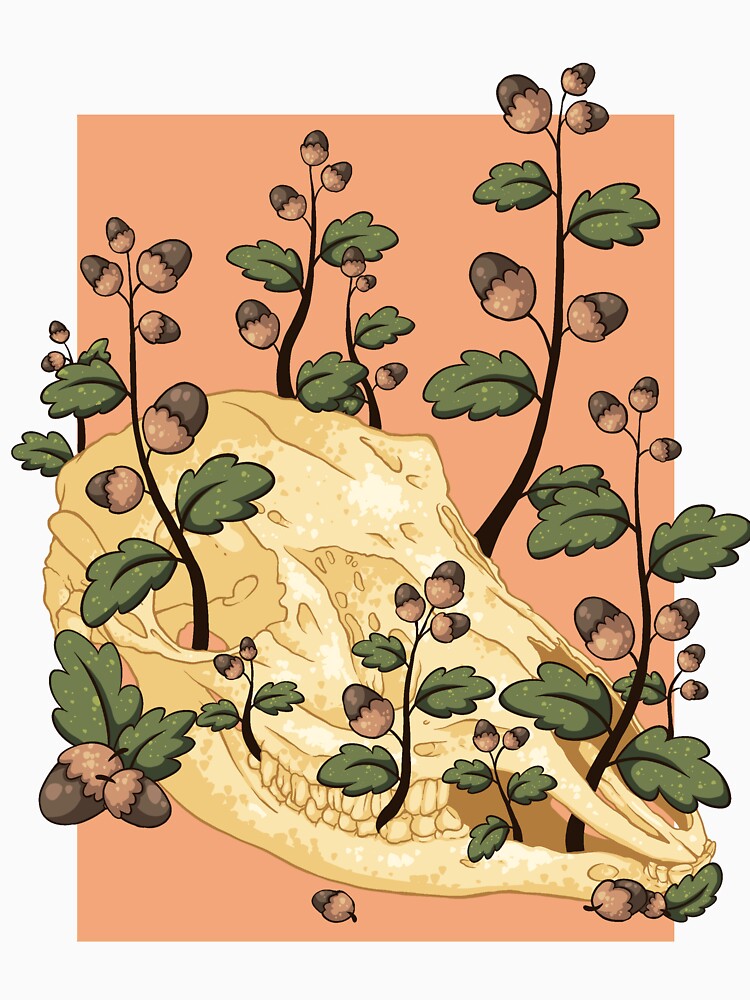 Deer and Acorns by sophiamichelle