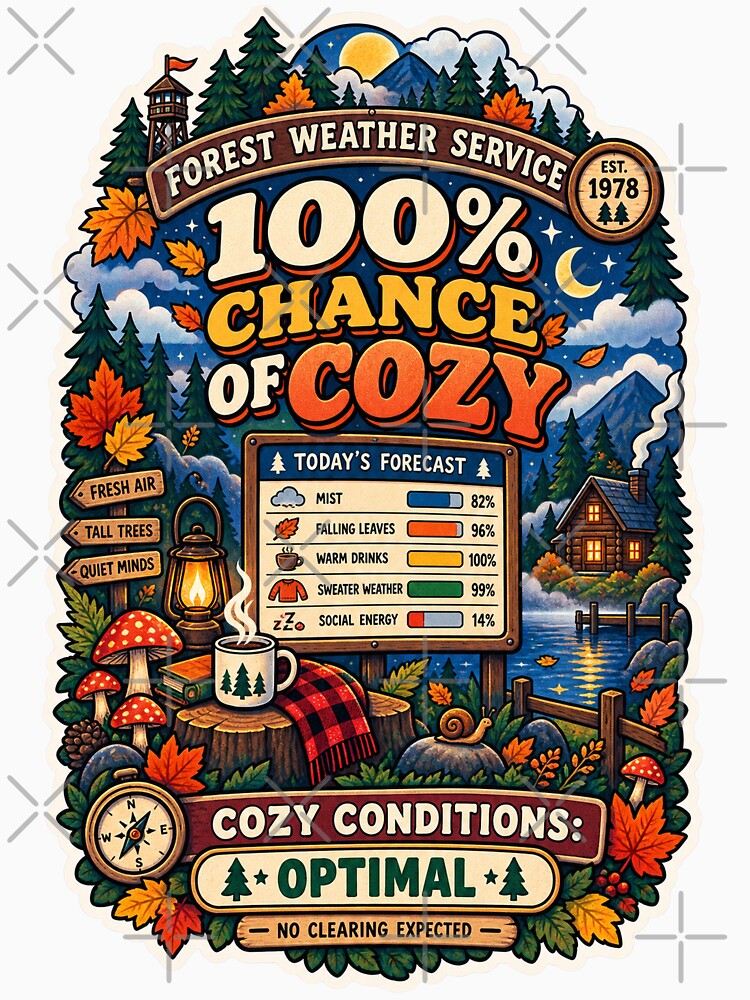 FOREST WEATHER SERVICE: 100% CHANCE OF COZY by The One Studio