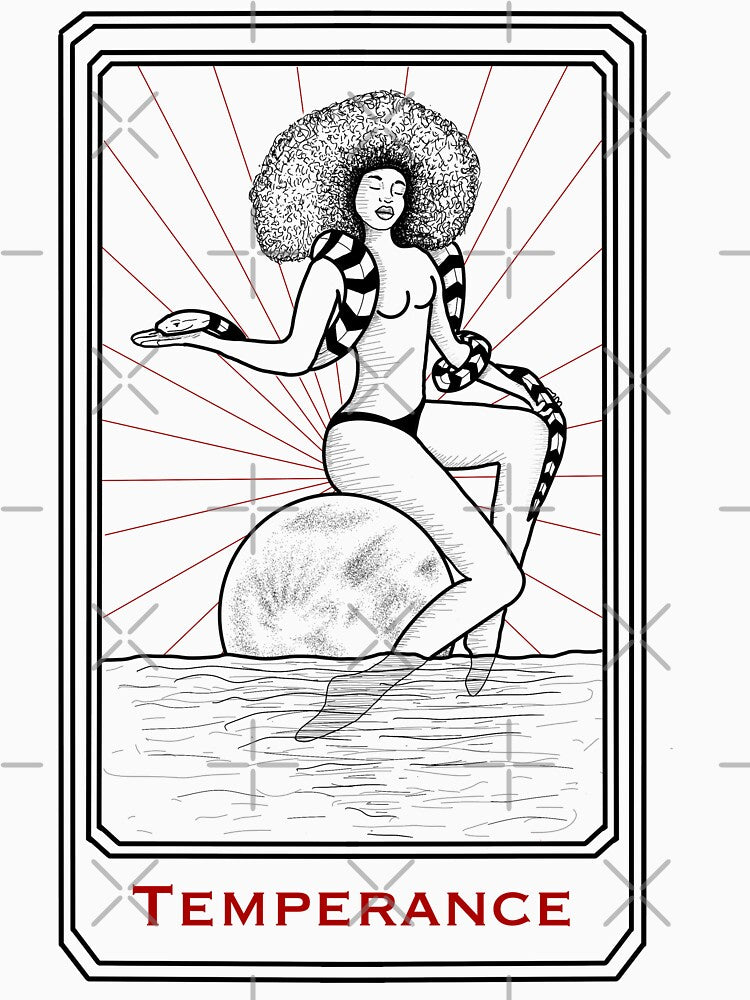Major arcana tarot card: Temperance T-Shirts by SteviInkAtelier
