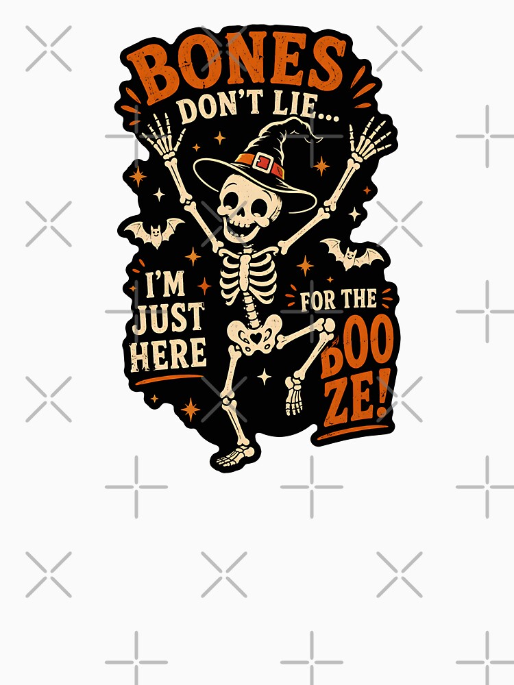 Bones Don't Lie Funny Halloween Skeleton by ArtDzignsZA