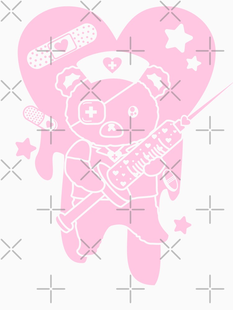 Menhera kei kawaii cute bear by Kink Collective