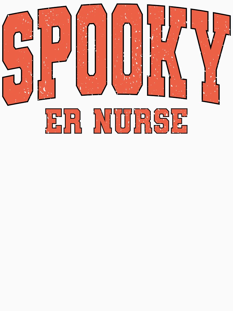Spooky ER Nurse Shirt Vintage Halloween Gift for Women in Healthcare, Halloween Nurse Sweatshirt Cute Fall Pumpkin Design for ER Mamas, Festive Gift for Nurses, Coworkers, and Girls by Noe Mill