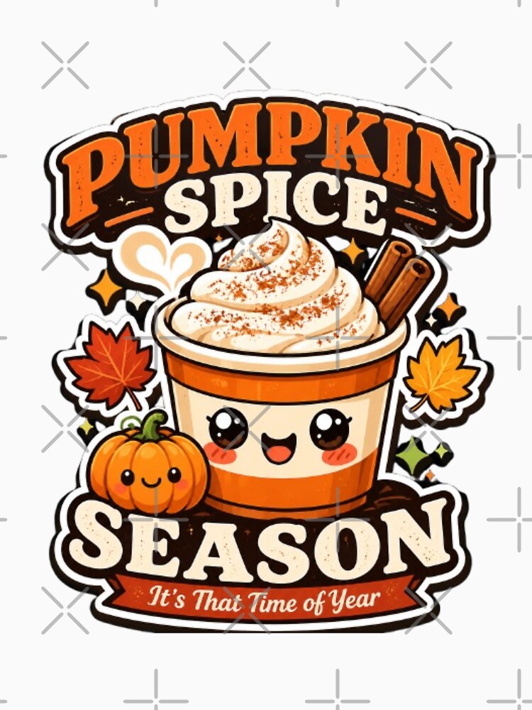 Pumpkin Spice Season T-Shirt – Cute Kawaii Autumn Coffee Design for Fall Lovers & Cozy Gift Shoppers by GemBob Creations