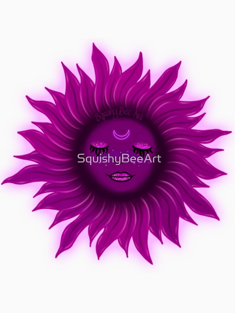 Purple Sun T-Shirt/Sticker Design by SquishyBeeArt