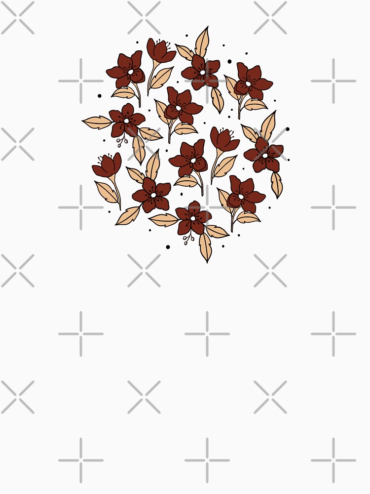 Maroon Flowers by ArtByRahma