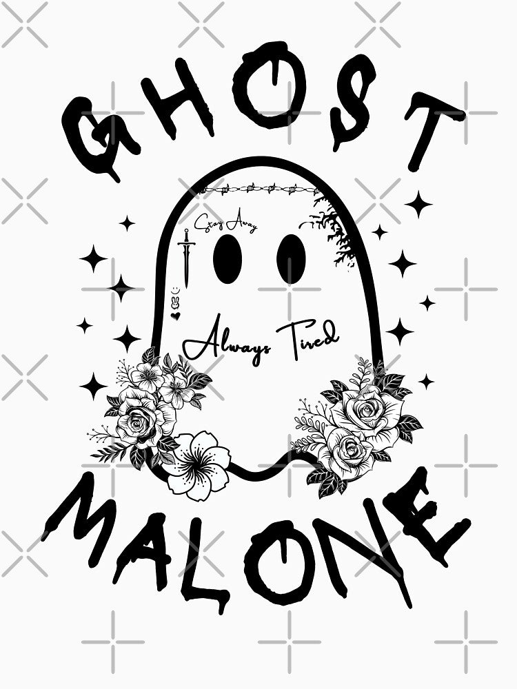 Ghost Malone Halloween Spooky by 7thCreative