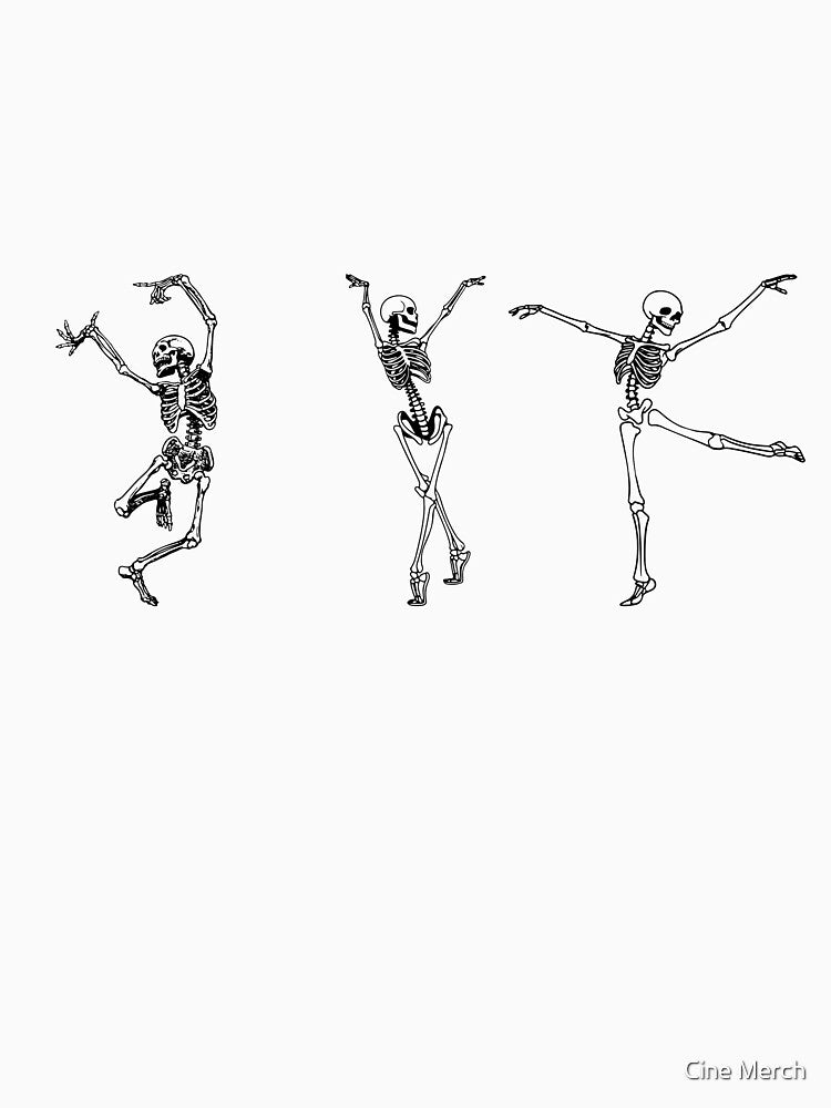 dancing skeletons by Cine Merch