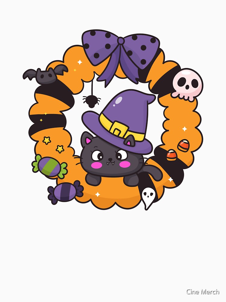 halloween cute cat by Cine Merch