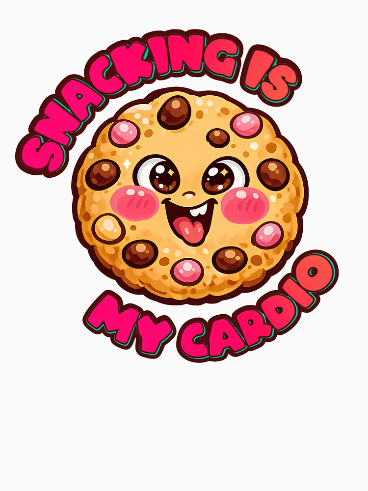Snacking Is My Cardio – Cute Cookie by bonnyinmind