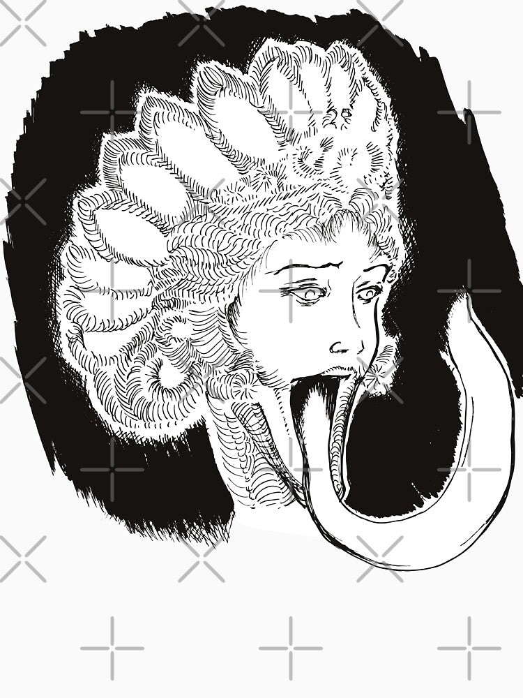 Screaming Banshee Halloween Retro Design by Miriam Steinau