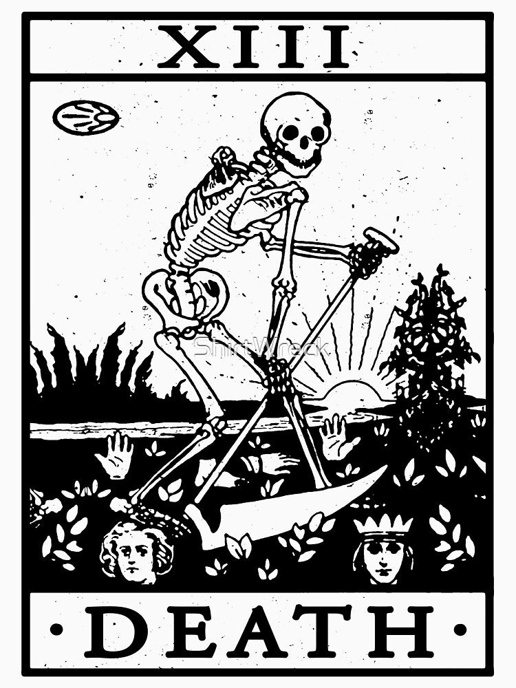 VINTAGE TAROT CARD T SHIRT, DEATH CARD, OCCULT, TAROT by ShirtWreck