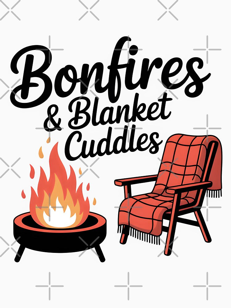Bonfires & Blanket Cuddles - Cozy Autumn Vibes Design by Jollys-ArtShop