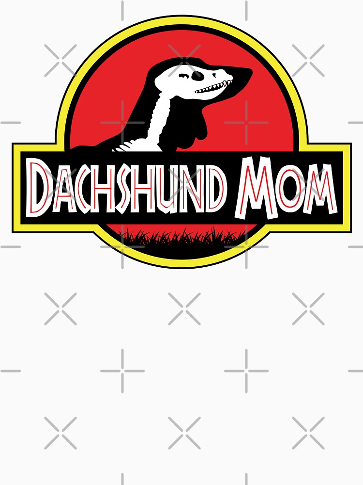 (For Bright Background) Jurassic Dachshund Mom by More Cute Dogs