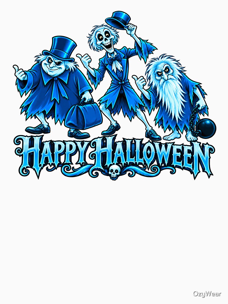 Happy Haunts – Hitchhiking Ghosts Halloween by OzyWear
