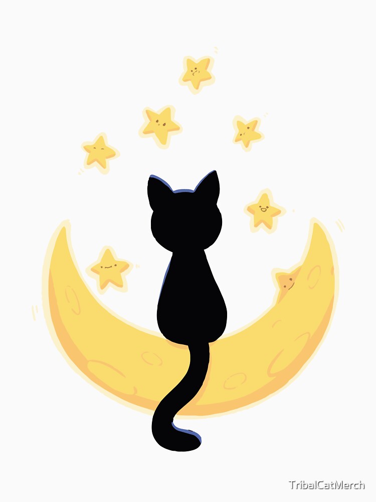 Moon Cat by TribalCatMerch