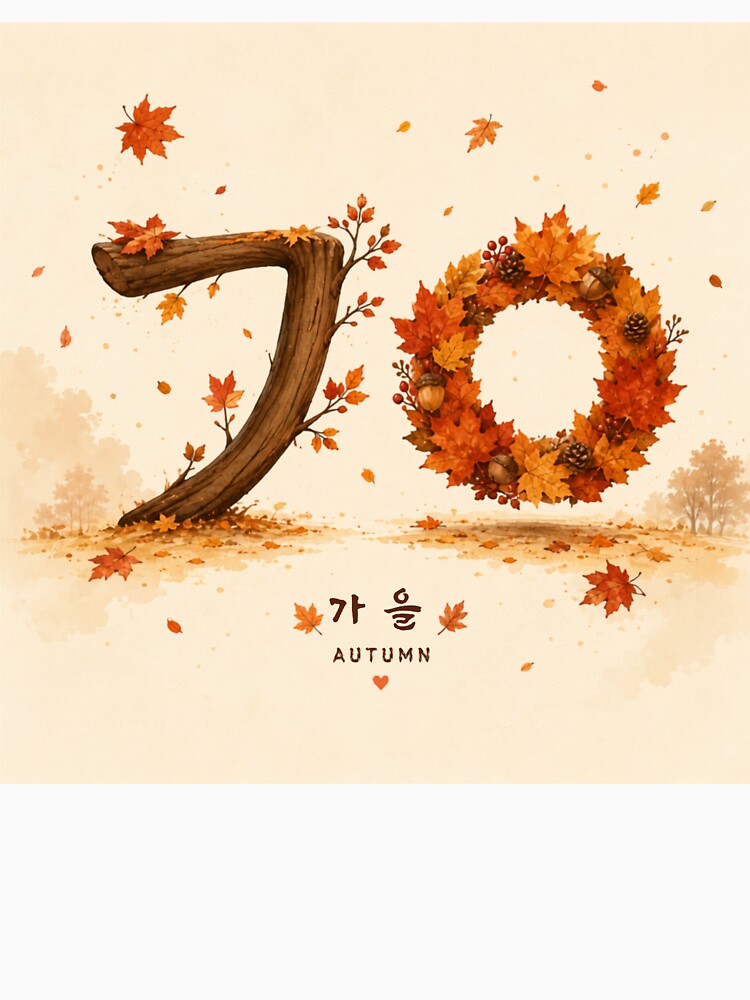 Korean Autumn Typography - 가을 by Moonya26