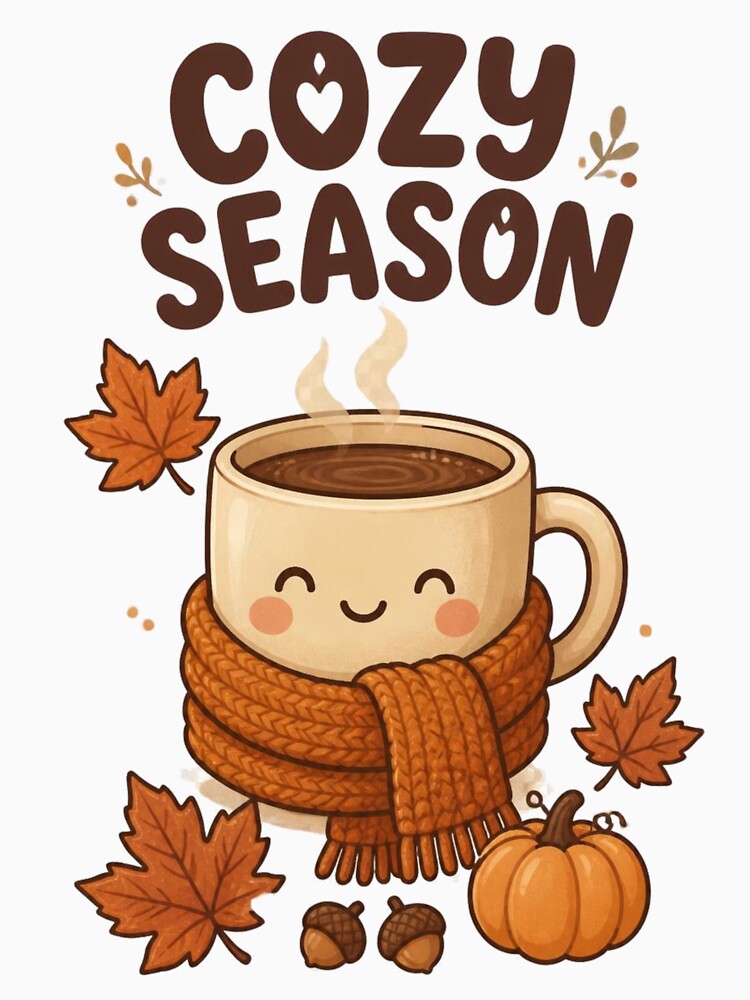 Cozy Season – Cute Autumn Coffee Mug Fall Design by Kiinaaa
