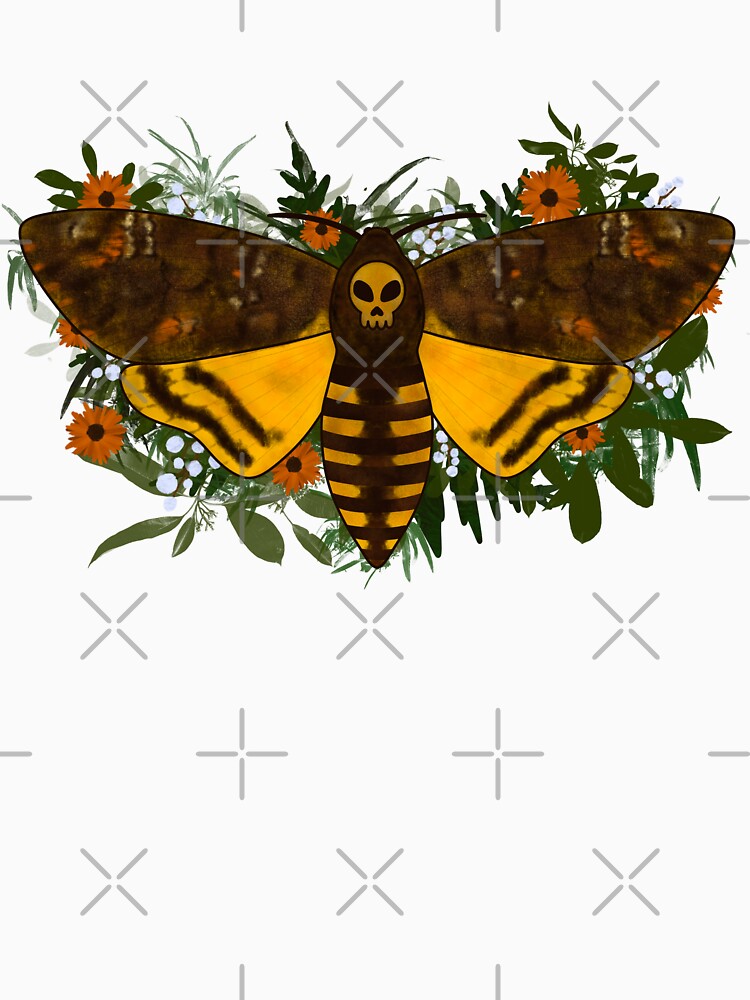 Floral Death Moth by HannahRaeArts