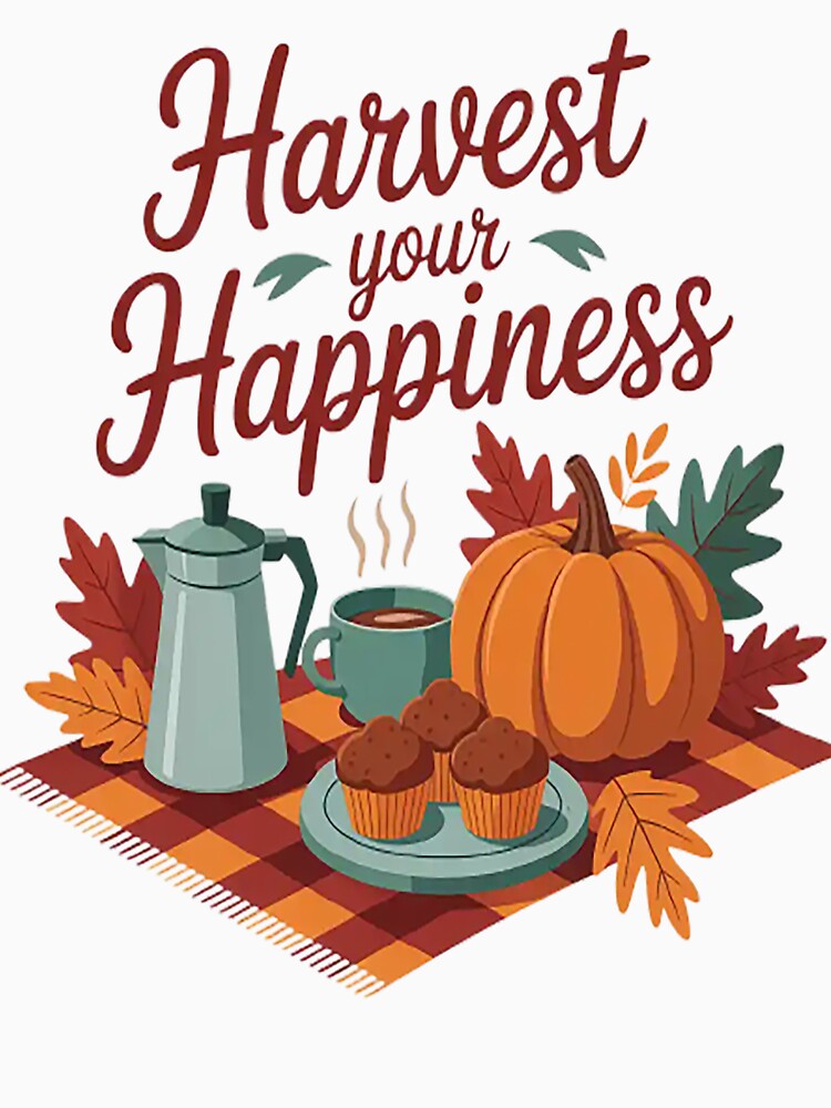 Cozy Autumn Harvest Your Happiness by NicolaMail