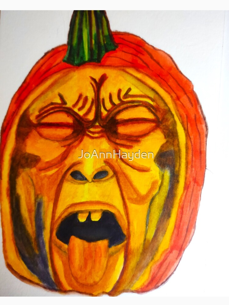 HALLOWEEN SCREAMING PUMPKIN by JoAnnHayden