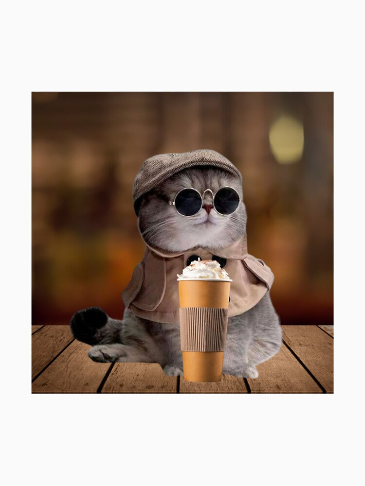 Cool Coffee Cat by CheekyKitty